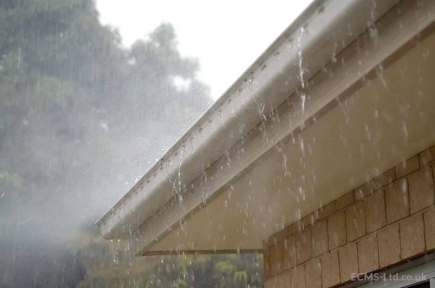 Rain Coming Off Roof