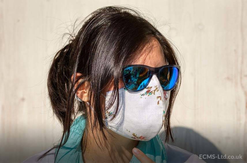 Girl Wearing Face Mask