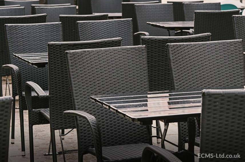 Empty Canteen Chairs