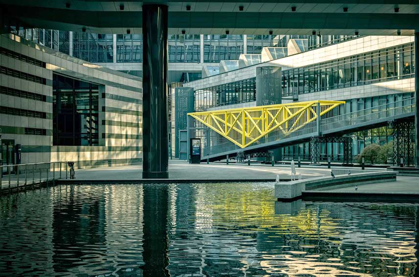 Office Building Water Feature