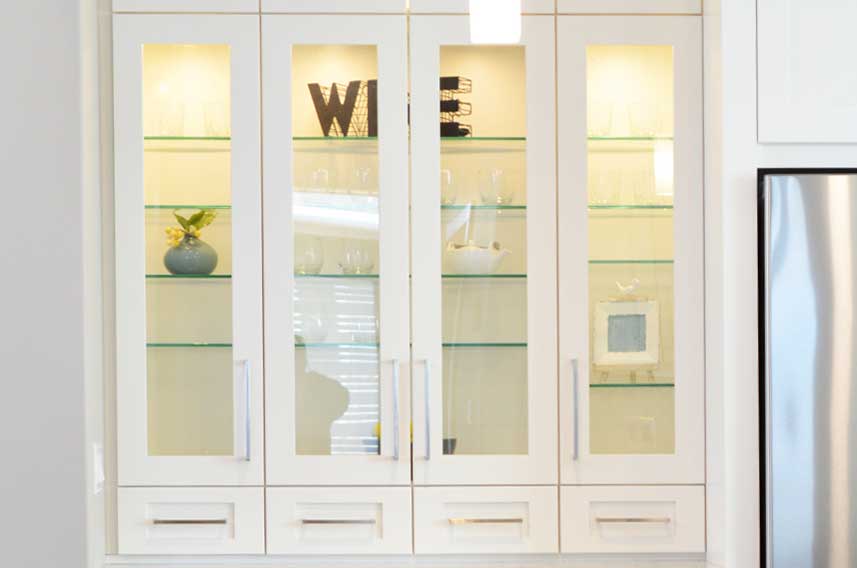 Kitchen Cabinet Laminated Glass