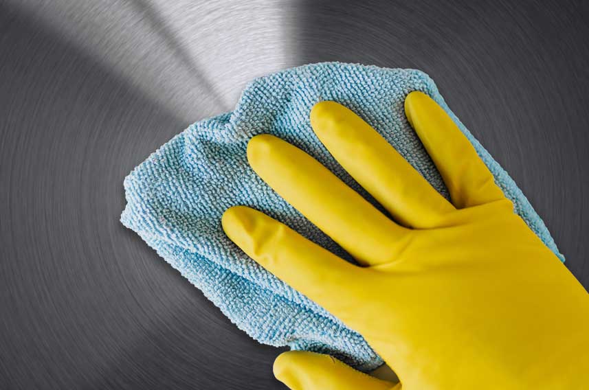 Wiping Stainless Steel