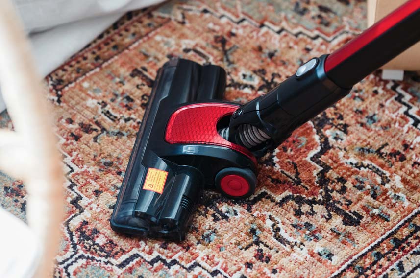 Vacuuming Carpet