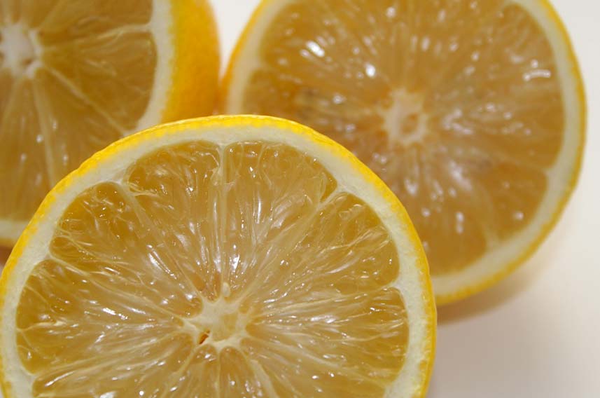 Lemon juice can be used to whiten grout