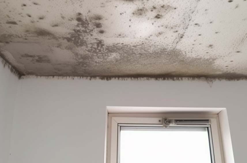 Mould on a bathroom ceiling is quite common
