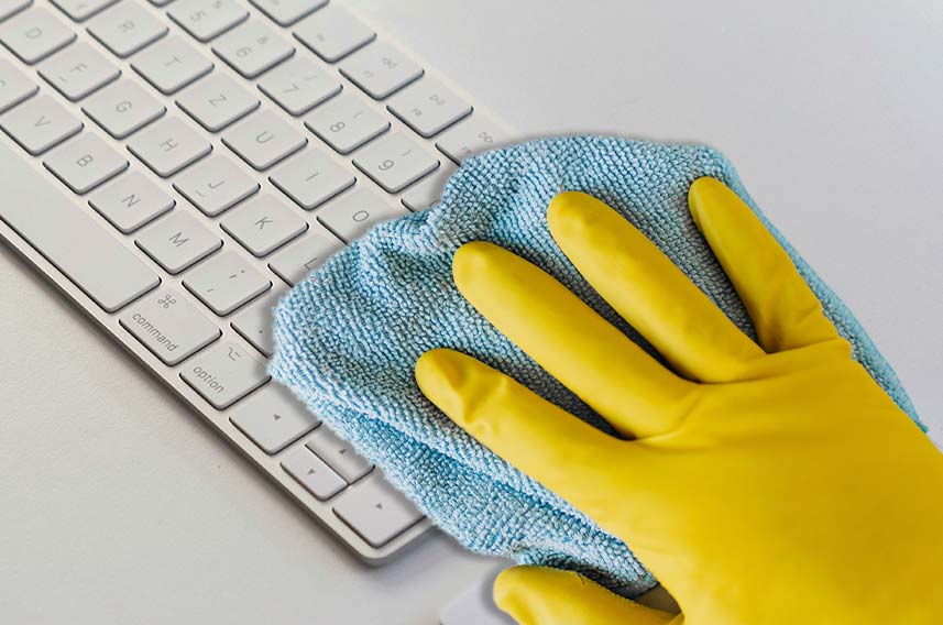 how to clean keyboard