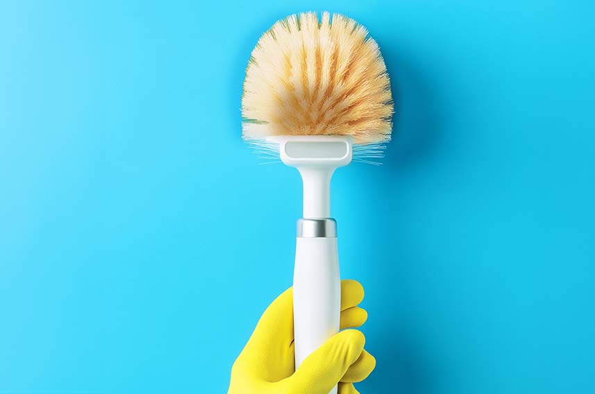 why toilet brush orange